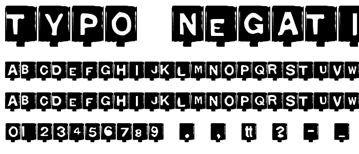 Typo Negative font